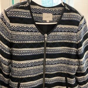 Loft zippered jacket